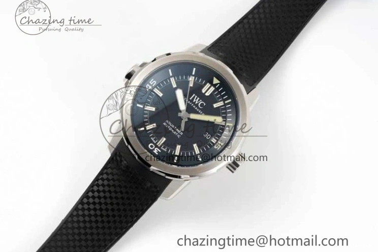 MIROTIME 1229 TechFriendly Aquatimer SS IW3290 RSF 1:1 Best Edition Black Dial on Black Rubber Strap A 7076